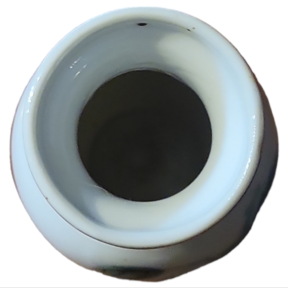 Vtg Tiny Miniature Porcelain 22Kt Gold Rim Grapes Vines Bud Vase - Picture 3 of 4